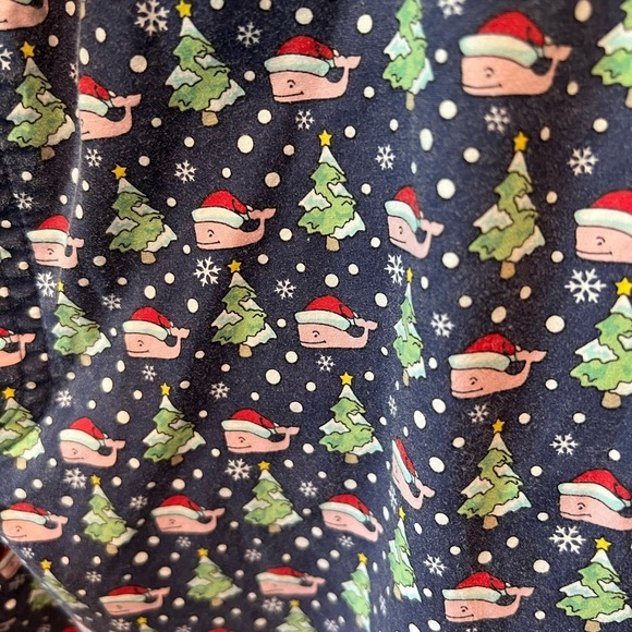 Vineyard Vines Men's Print pajama Christmas sleep Pants, size large preppy, GUC - Picture 3 of 8